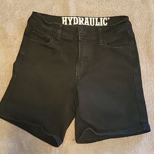 HYDRAULIC JUNIORS BLACK SHORTS